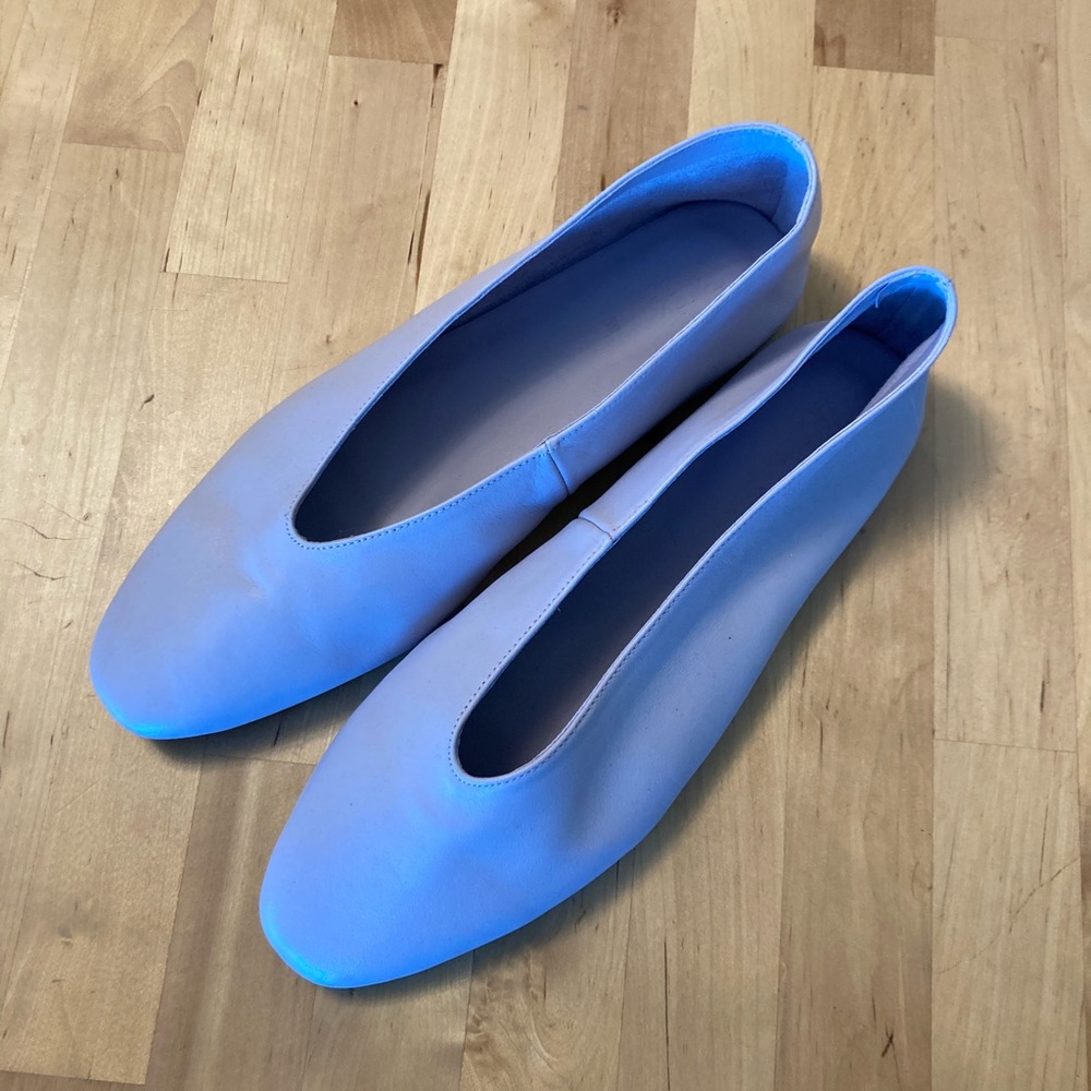 Zara leather flats